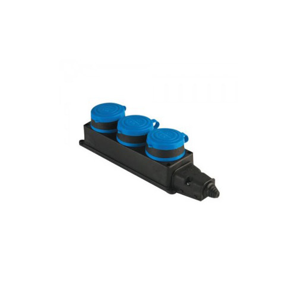 M-MFS 1X16 MONOFAZE 3 LÜ KAUÇUK UZATMA PRİZ M-MFS
