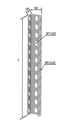 U TİPİ PROFİL  (( 30x50x30 )) (( L:3000mm )) 1,5mm SERİSİ PREGALVANİZ