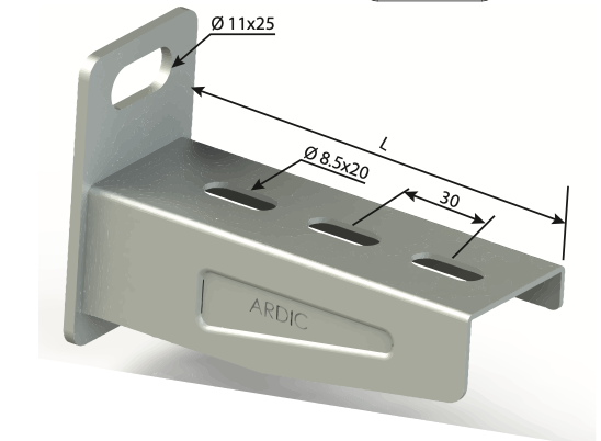 100mm DUVAR KONSOLU ( KAYNAKLI TİP ) SICAK DALDIRMA 