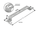 100mm YERE DUVARA TESPİT ELEMANI ( H: 40mm ) 3,0mm 