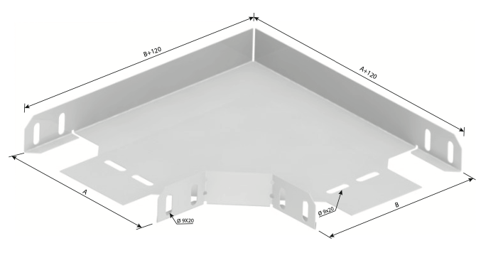200mm 90° DÖNÜŞ ELEMANI (H: 40mm ) SICAK DALDIRMA 