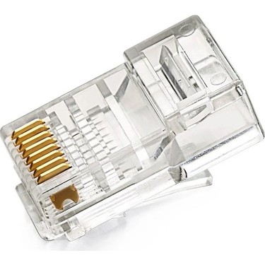 RJ45 Konnektör 100 Adet Network Cat6 Jack Ethernet Uç