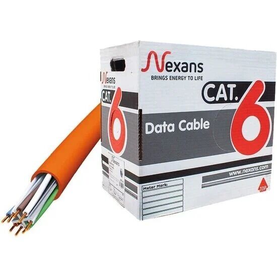 NEXSANS CAT6 HF DATA KABLOSU TRUNCU  305 MT LİK KUTU